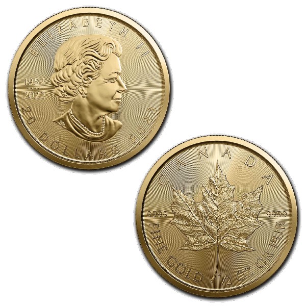 2023 Canadian Maple Leaf 1/2 Ounce Gold Coin